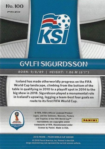 2018 Panini Prizm World Cup Russia '18 Iceland Red Blue Wave (#100 - #107)  - Picture 2 of 28