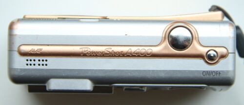 Canon PowerShot A400 3.2MP Compact Digital Camera Silver Bronze DISPLAY BROKEN - Picture 3 of 14