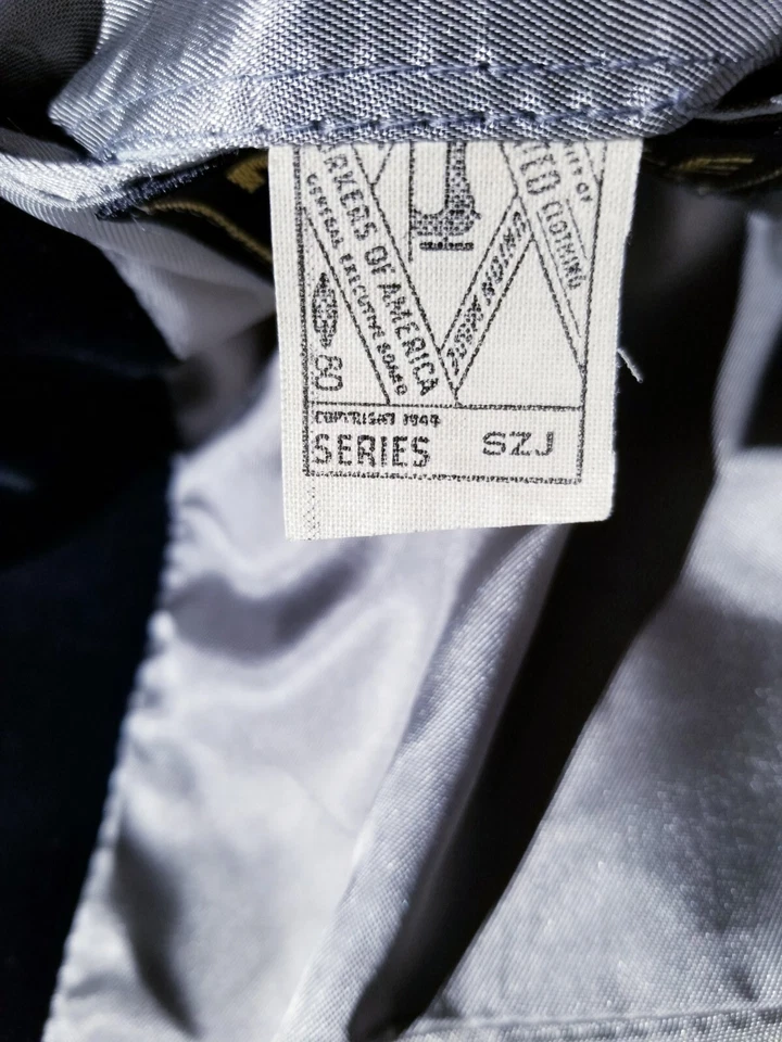 40R Vintage 1950s Morville Velvet Evening Dinner Blazer Smoking Jacket Coat gold - Image 4 of 4