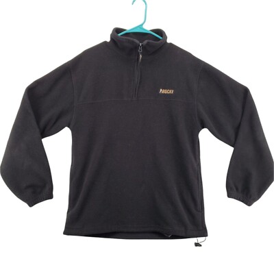 ROCKY Brands Shirt Men's Long Sleeve High Neck 1/4 Zip Pullover Black Small