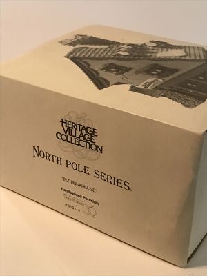 Dept 56 North Pole Series Elf Bunkhouse Lighted Christmas Village