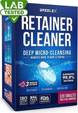 Denture Cleaning Tablet Retainer Cleaner for Aligner,Mouth  Night Guard 120 tab