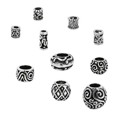 925 STERLING SILBER Bartschmuck Bartring Bartperle Kettenperle Haarperle CELTIC