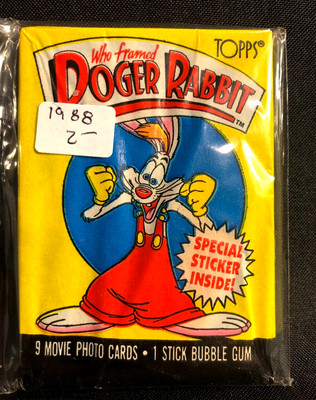 1987 Topps Who Framed Roger Rabbit Sealed Unopened Wax Pack | eBay
