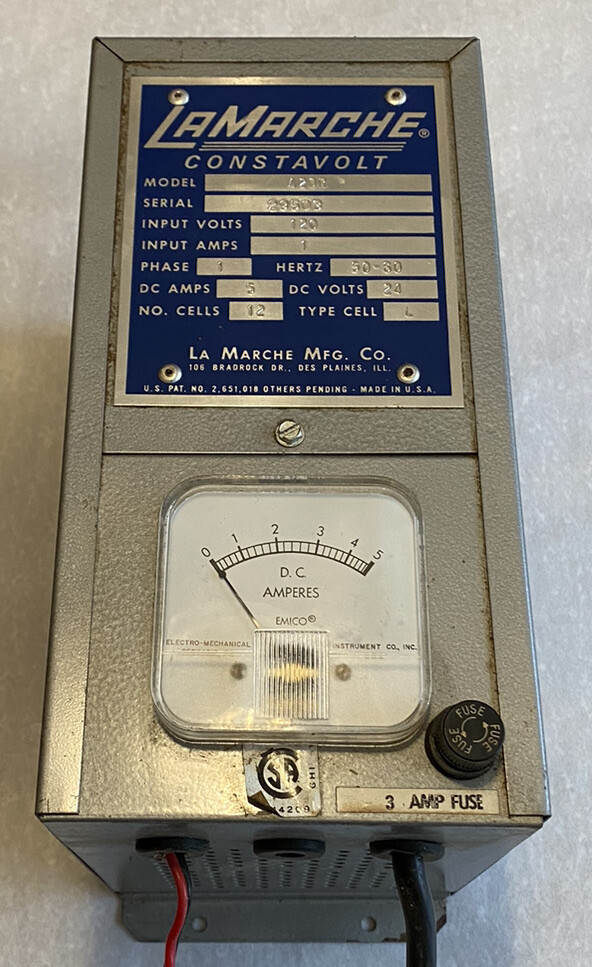 LaMarche Constavolt Battery Charger Model A20R 24v eBay