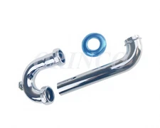 1-1/2'' 22GA P-Trap Pipe with Clean Out Basin Sink Waste Kit & Reducing Washer