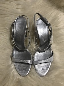ferragamo silver sandals