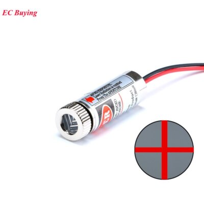 650nm 5mW Focus Adjustable Laser Head Red Cross Line Laser Diodes Module 12MM 5V
