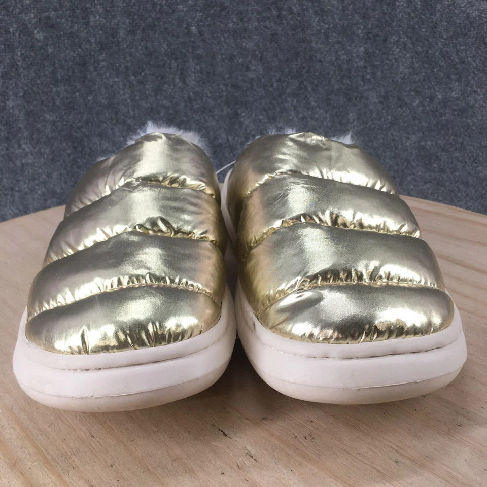 Zapatillas Stars Above para mujer 11-12 Merritt sin cordones doradas punta redonda piel sintética Foto 4 de 4