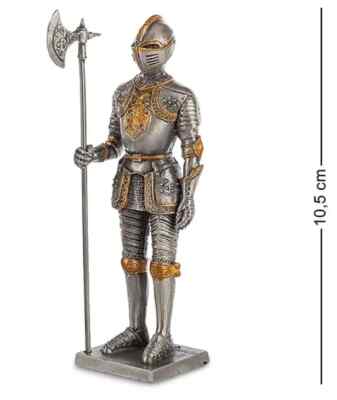 Pewter figurine ''Knight with a halberd'' Veronese WS-808 .3,9 in. Free shipping