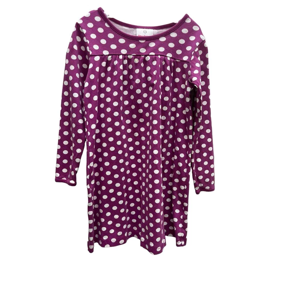 Hanna Andersson 洋红色波点连衣裙 - 8 码 (130 厘米) — 第 4/4 张图片