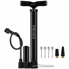 Bike Pump Portable,Ball Pump Inflator Bicycle Floor Pump with high Pressure