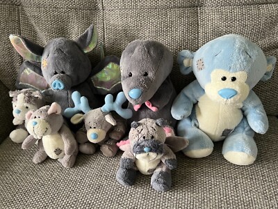 Tatty Teddy Meine blaue Nase sortiert 4 Zoll 8 Zoll Stofftier Beanie Plüsch gebraucht