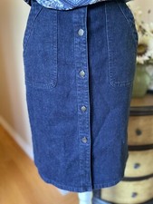 Vintage Y2K Banana Republic Denim Pencil Skirt Size 2 Dark Wash Stretch EUC