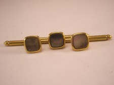5/16" Gray Square Mother of Pearl Vintage Formal Tux Prom Groom Shirt Studs c309