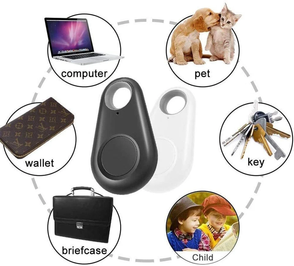LOCALIZZATORE GPS BLUETOOTH SMARTPHONE IOS ANDROID ANTI FURTO CANE PORTACHIAVI - Immagine 2 di 4