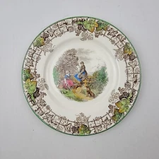 Vintage Copeland Spode Byron 7 Inch Side Plate Multicolor