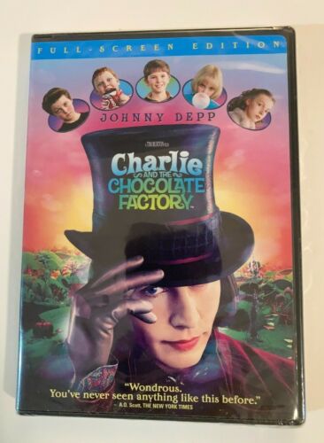 Charlie and the Chocolate Factory (DVD 2005,Full Screen Edition) New Sealed F/S