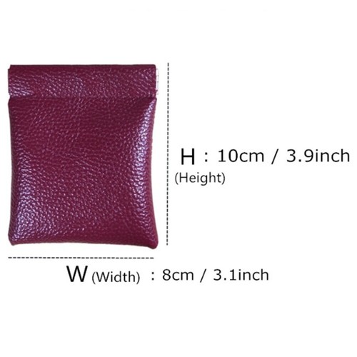 UNISEX MENS LADIES SOFT BLACK LEATHER COIN POUCH PURSE SNAP WALLET - UK ✲ - Picture 4 of 22