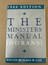 The Ministers Manual For 1988 Edited -James W. Cox~ Harper & Row 1st Edition  E9