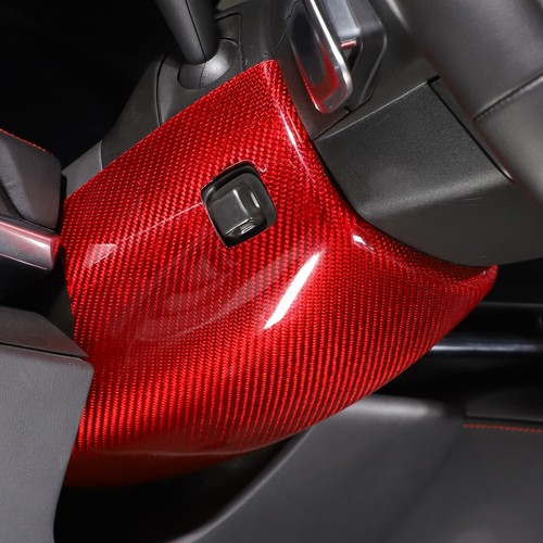 Red Real Carbon Fiber Full Interior Set Decor Cover Trim Kit for Corvette C8 20+ - Picture 238 of 444