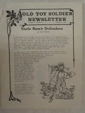 Old Toy Soldier Newsletter Magazine - Volume 4, Number 4 August 1980