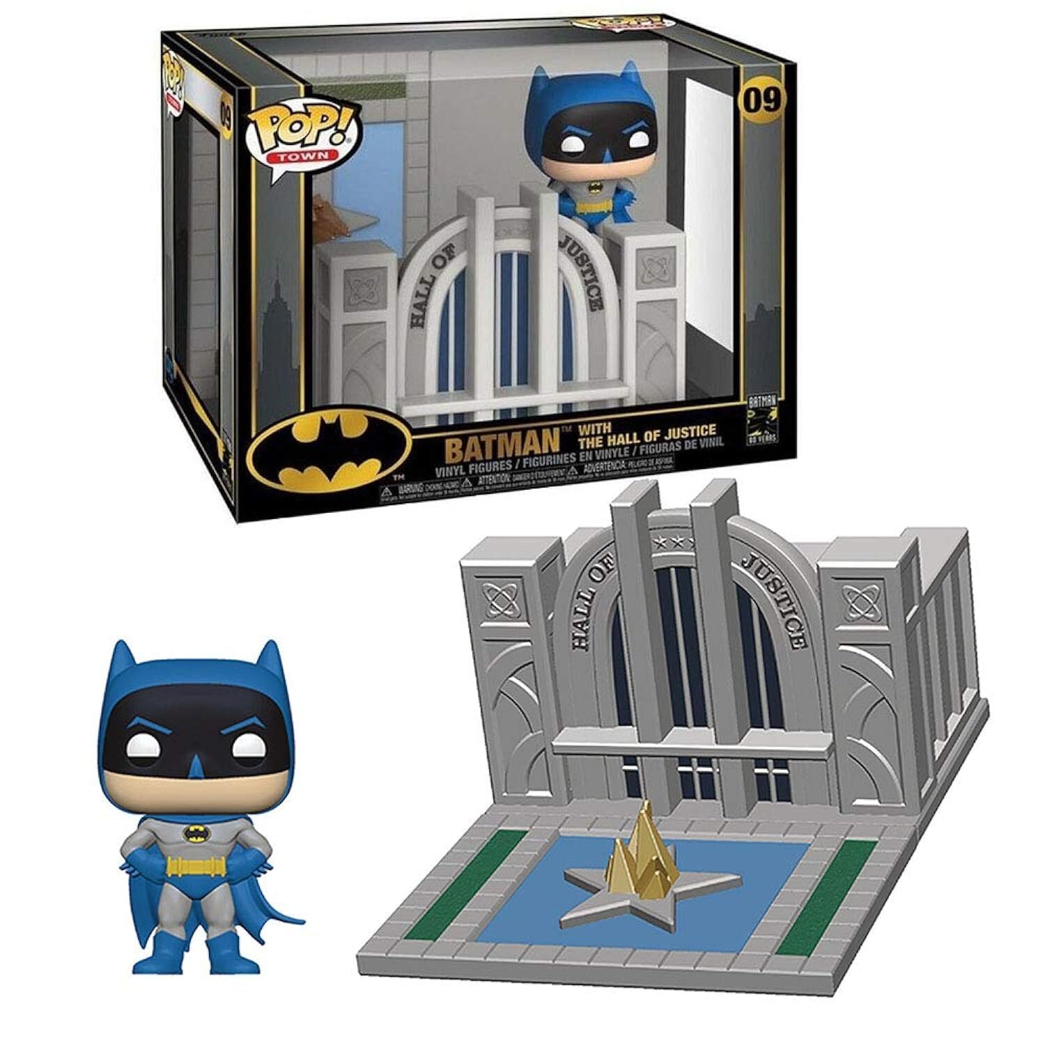 Funko Pop Pop Towns: Batman 80th - Hall Of Justice W/batman Vinyl