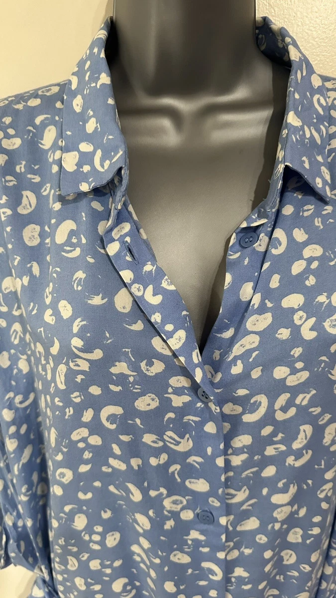 Belted shirt top dress monki