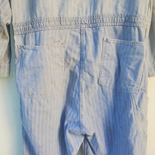 Tuta Vintage Universale Chicago Spina di Pesce Denim Meccanico Agricoltore Cosplay 48 USA - Foto 10 di 17