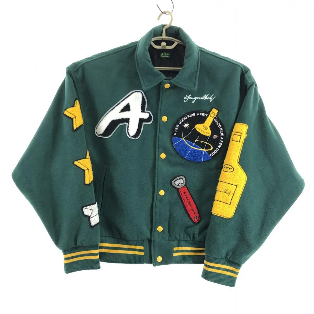 A FEW GOOD KIDS Varsity Jacket SIZE XL GREEN AFFEGOOD KIDS 17 No