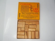 Vintage 1927 CHING-FOO Sliding Blocks Puzzle Advertising Waukesha, WI Tobacco