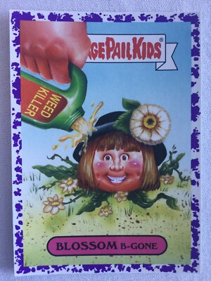Garbage Pail Kids 2019 Topps Sticker We Hate The 90s Purple Blossom B Gone 9a