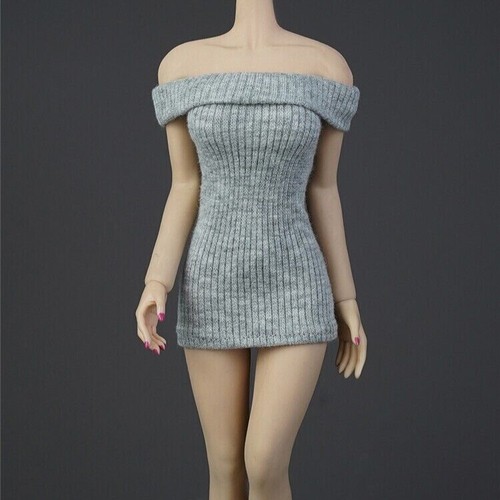 1:6 Scale Sweater Skirt Dress Clothes for 12" Female Figure Accessories - Picture 7 of 24