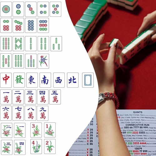 2025 Mah Jongg Card, 4Pcs Large Mahjong Cards, Official StandardHands and Rules* - Picture 3 of 6
