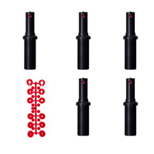 5x Hunter IRRIGATORE DINAMICO A TURBINA PGP 04 TRAIETTORIA 14� CON ATTACCO 3/4"