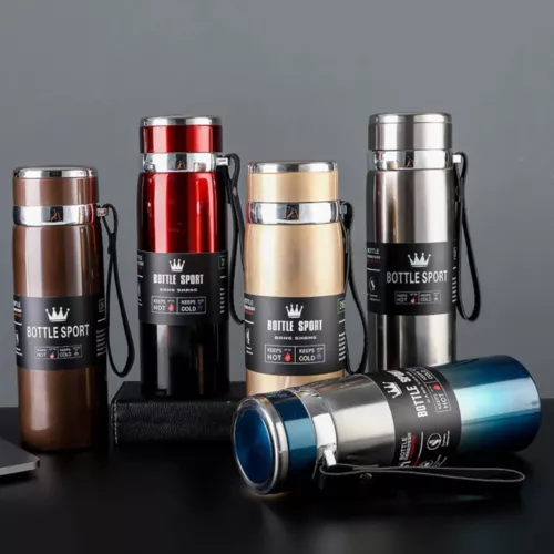 316 Stainless Steel Thermos Vacuum Water Flask Insulated Thermal Bottle UK