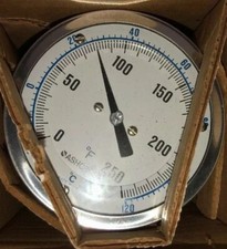 New Ashcroft 3  Bimetal Industrial Thermometer 0-250F -20-120C Range