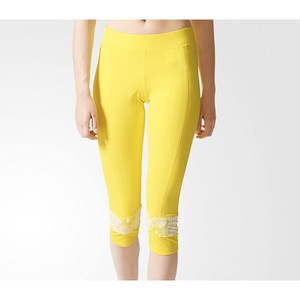 yellow running capris