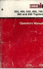 Case IH Tractor 395 495 595 695 795 895 995 Ops Manual