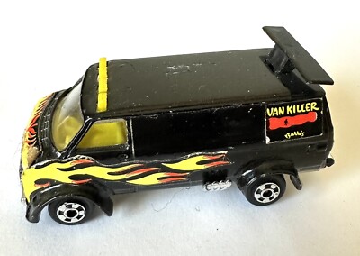 Vintage Zylmex P343 Black Dodge Van Killer 1:64 Scale Hong Vintage Zylmex P343 Black Dodge Van Killer 1:64 Scale Hong