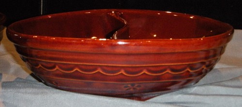 MCM MARCREST MCR2 Daisy & Dot Brown Glazed Stoneware Serving Bowls & Casseroles - Picture 18 of 70
