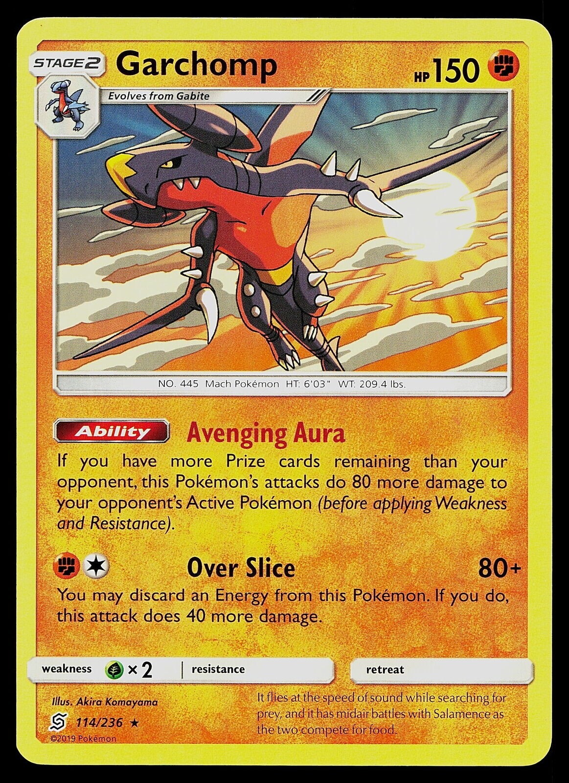 Pokemon - Garchomp 114/236 - Holo Rare - Unified Minds -   NM/M