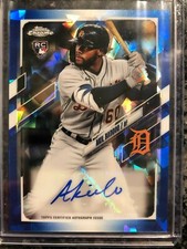 2021 Topps Chrome Update Sapphire- Akil Baddoo - AUTOGRAPHED ROOKIE CARD- Tigers