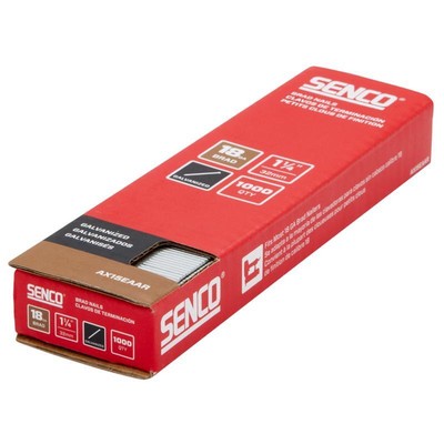 Senco A201259 18 ga. Galvanized Smooth Shank Straight Strip Brad Nail 1-1/4 in.