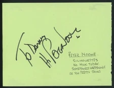 PETER NOONE signed album page | "Herman's Hermits" lead singer - autograph