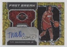 2022-23 Panini Prizm Fast Break Rookie Gold 2/10 TyTy Washington Jr Auto 16p1