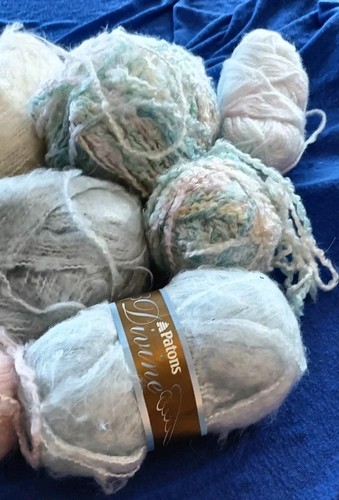Assorted Lot skeins Fuzzy Sports Baby Soft Yarn Pastel Skiens - Imagen 4 de 5