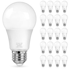 20 Pack A19 LED Light Bulbs, 13W, 5000K Daylight White, E26 Base