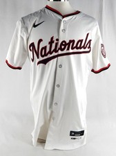 2024 Washington Nationals Dylan Floro #44 Game Issued Pos Used White Jersey 42 1