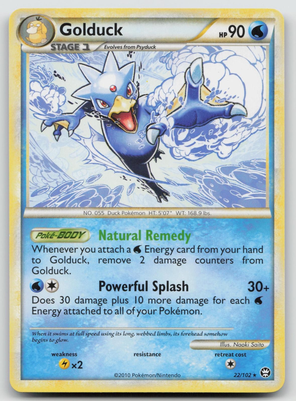 Golduck 22/102 HGSS Triumphant Pokemon LP